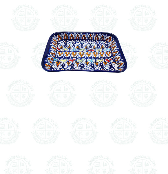 Blue Pottery Rise Dish (M)