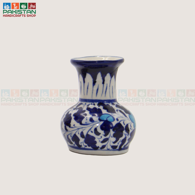 Blue Pottery Small Vase