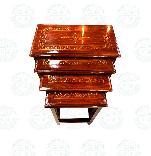 Nest Set Inlay Brass work Table