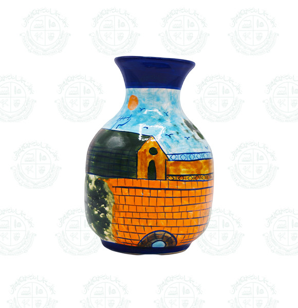 Blue Pottery vase Art