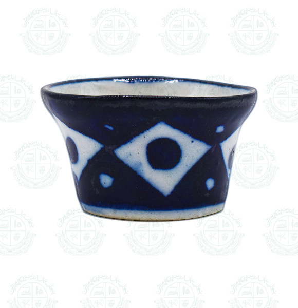 Blue Pottery Bowl Butter Cup