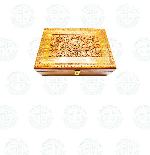 Jewelry Box Wood Brass