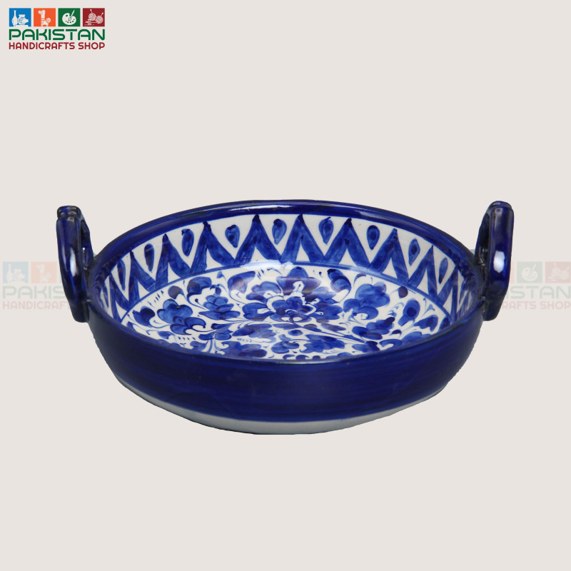 Blue Pottery Karahi