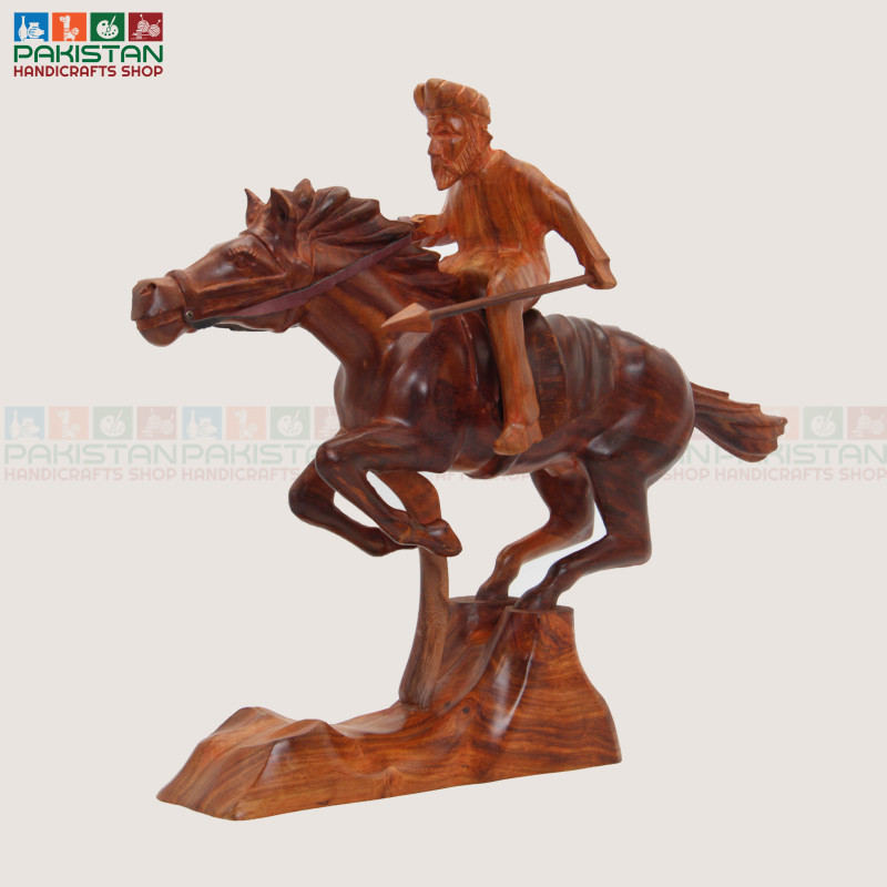 Wooden Horse with Jockey