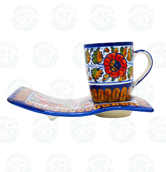 Blue Pottery Tray Mug