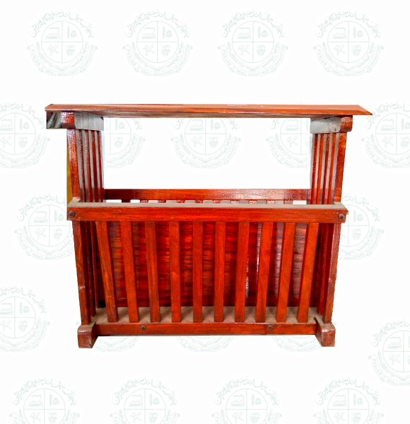 Magazine Rack Brass Work