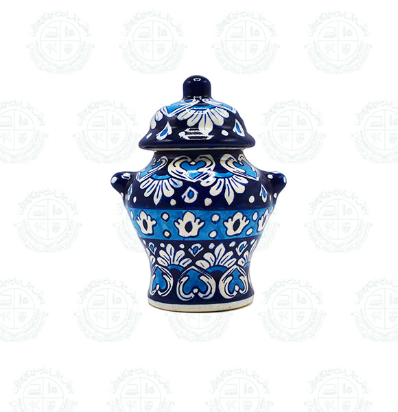 Blue Pottery Chines jar Small