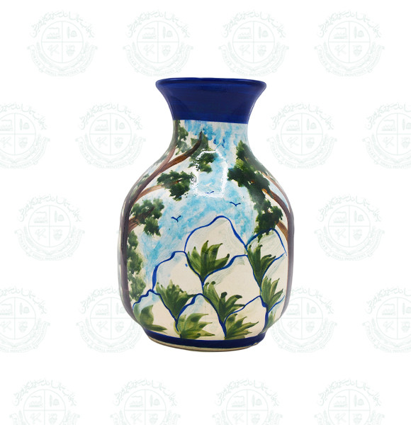 Blue Pottery vase art