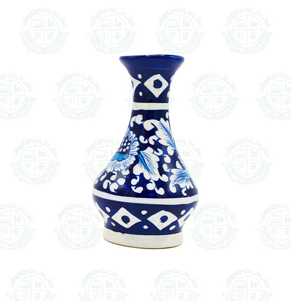 Blue Pottery vase semi small