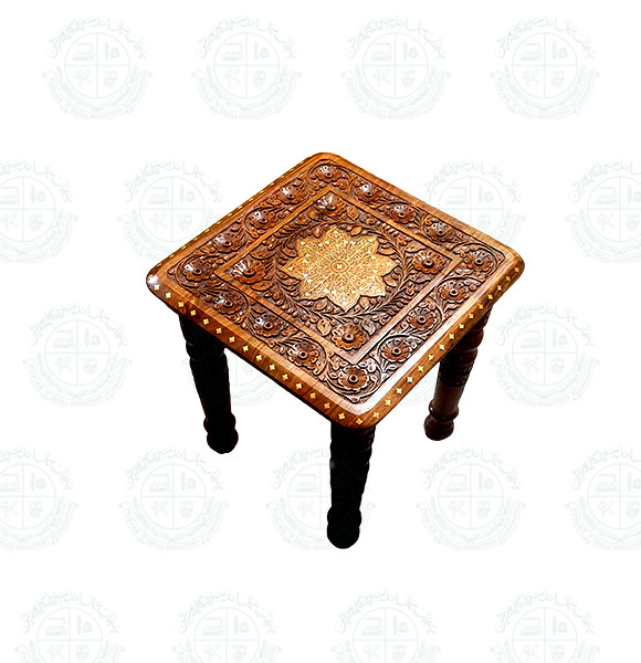 Brass Inlay Stool