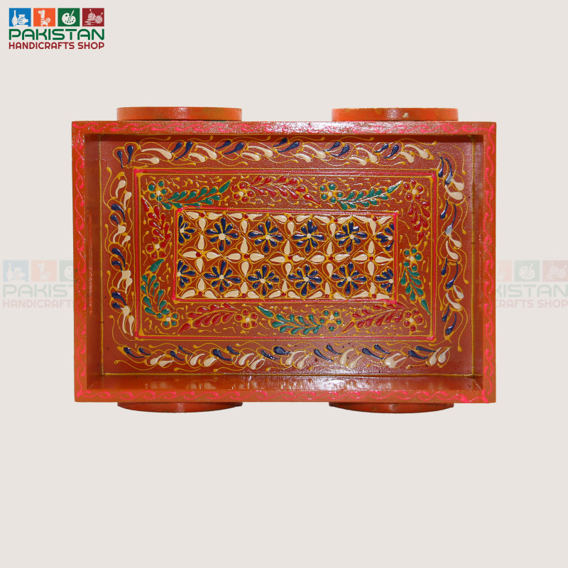 Wooden Wheel Tray Large