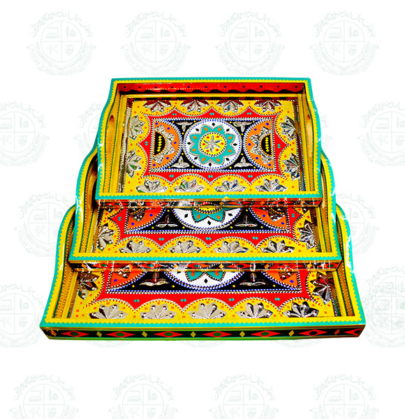 Chamak Patti Tray Set