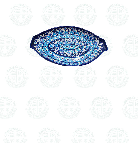 Blue Pottery Rice Dish (L)