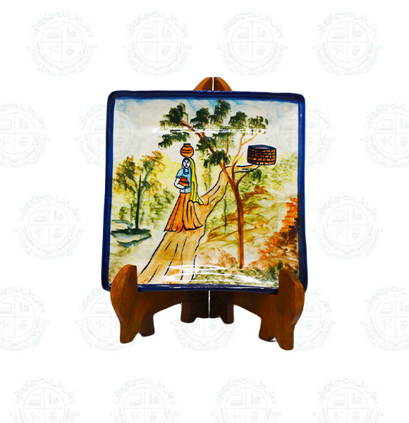 Blue Pottery Cultural Dish