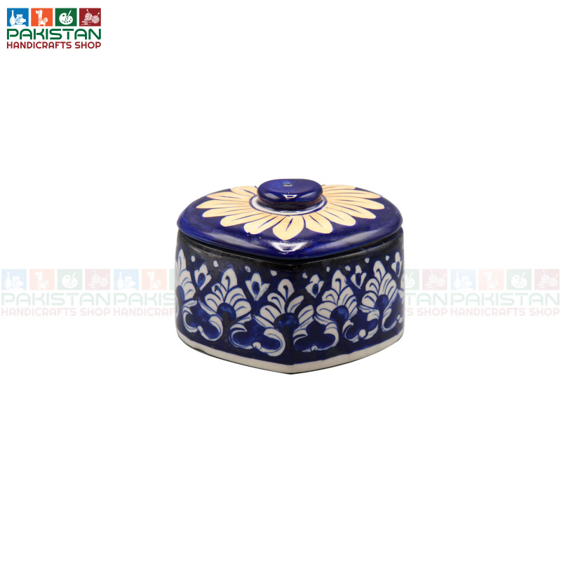 Blue Pottery Jewellery Box