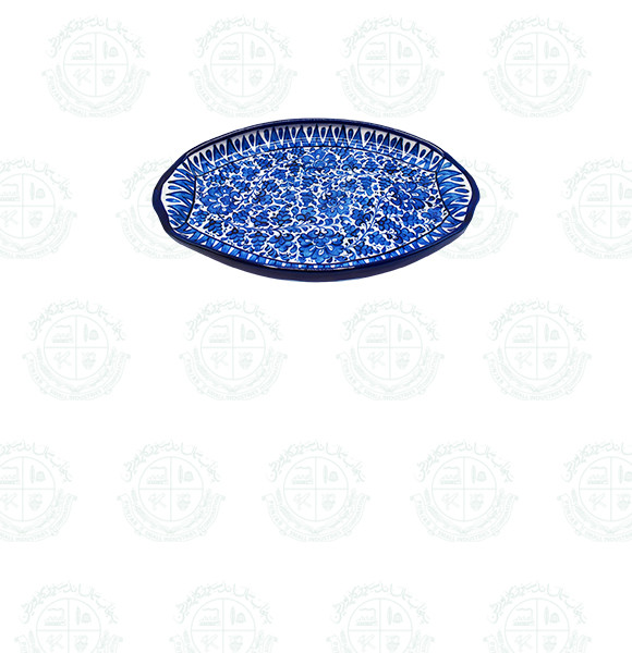 Blue Pottery Rice Dish (Med)
