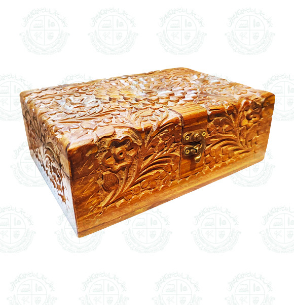 Full Carved Wooden Jewellery Box