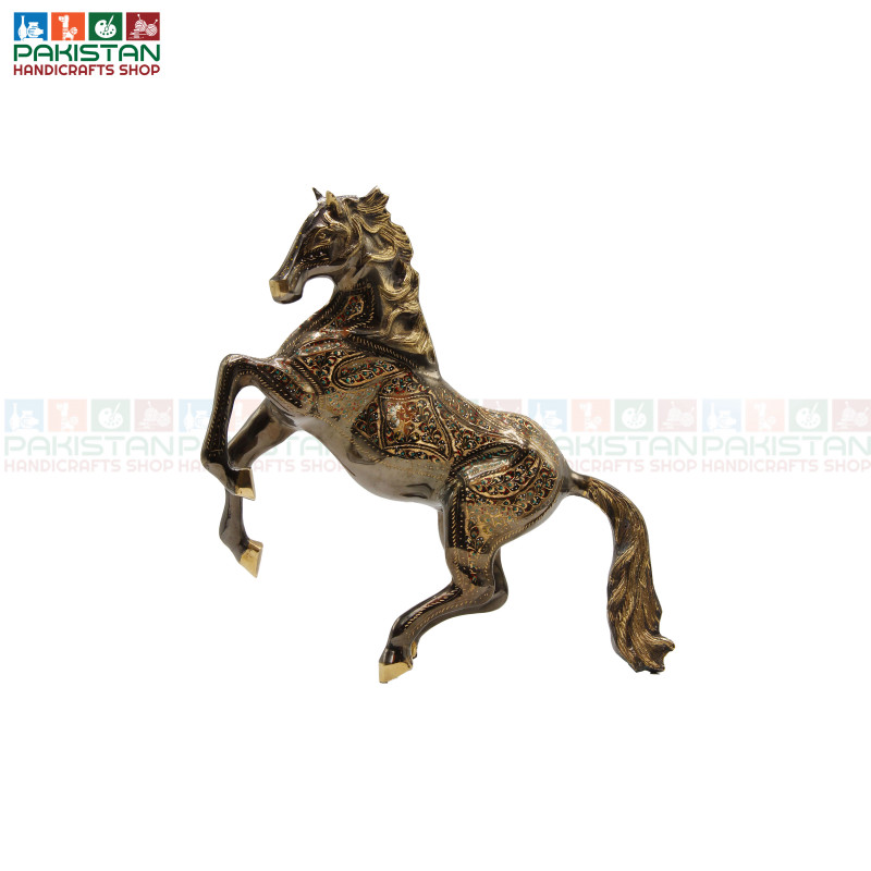 Brass Dancing Horse