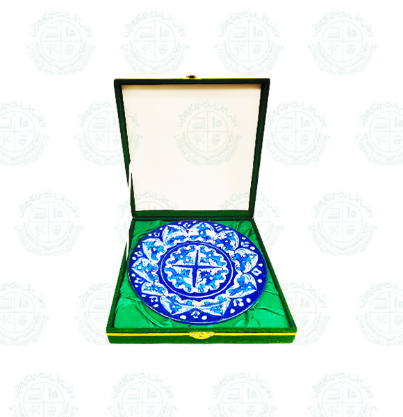 Blue Pottery Souvenir Plate