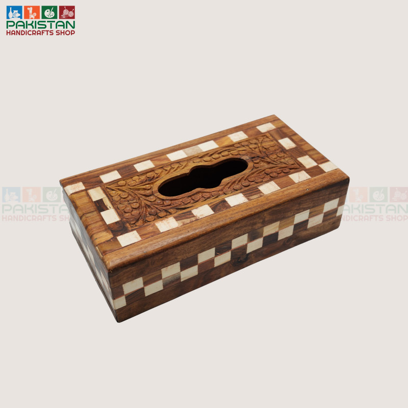 Wooden Tissue Box