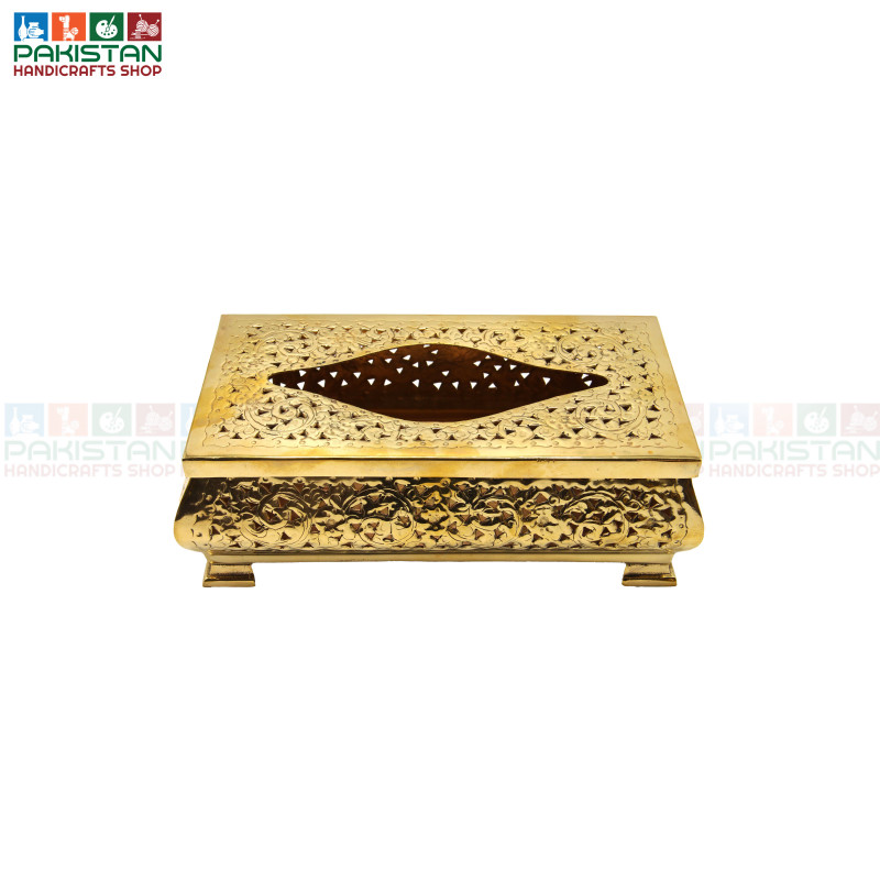 Brass Tissue Box