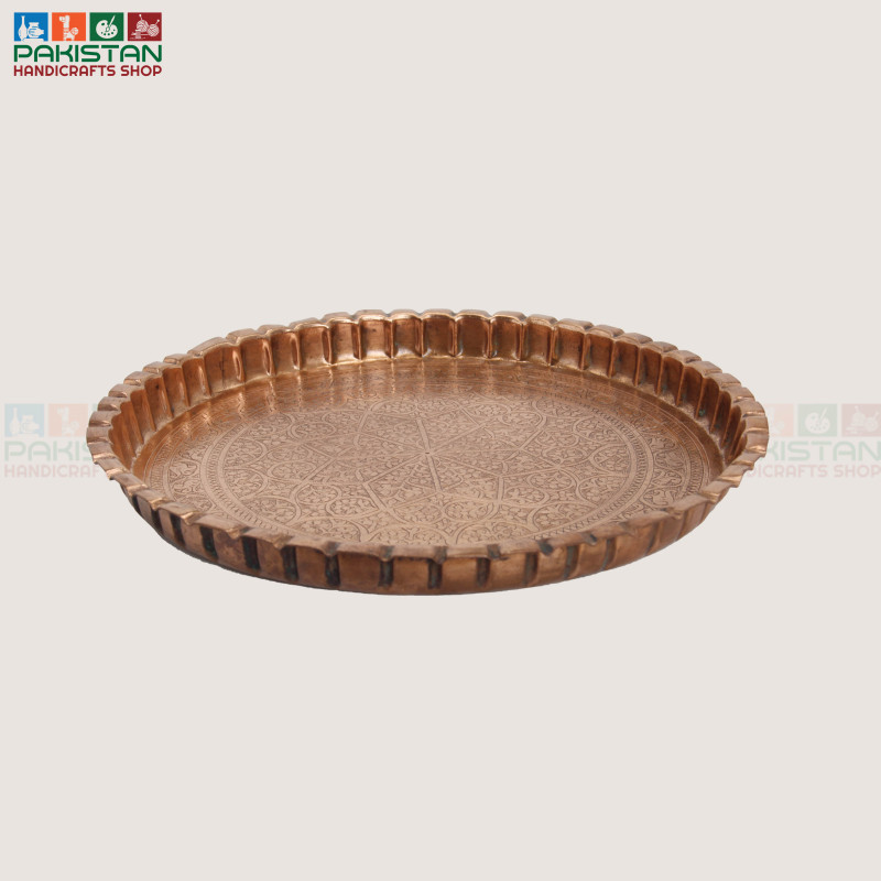 Copper Tray Rounded