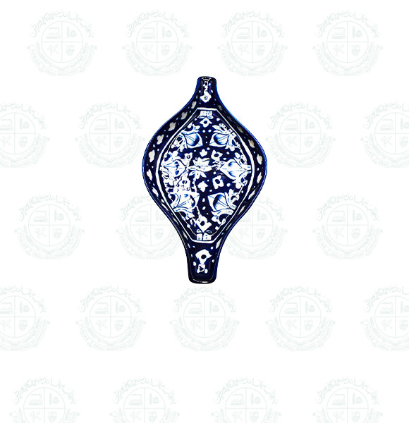 Blue Pottery Dish Salad