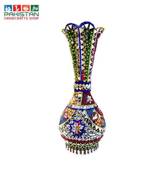 Mirror Work Vase