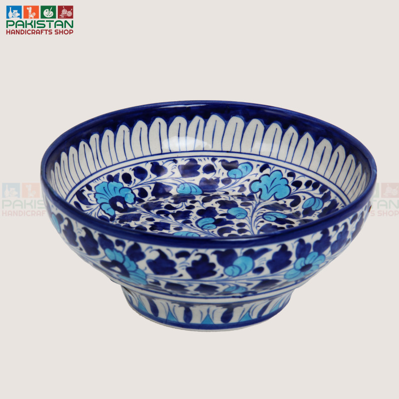 Blue Pottery Base Bowl