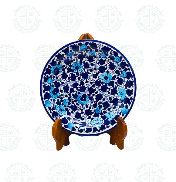 Blue Pottery Dinner Plate