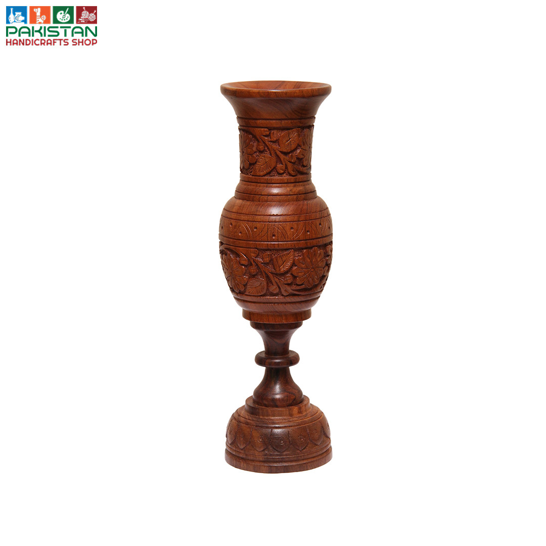 Wooden Flower Vase