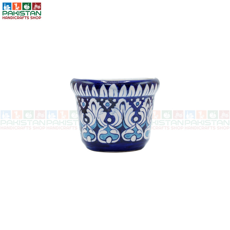 Blue Pottery Hanging Vase