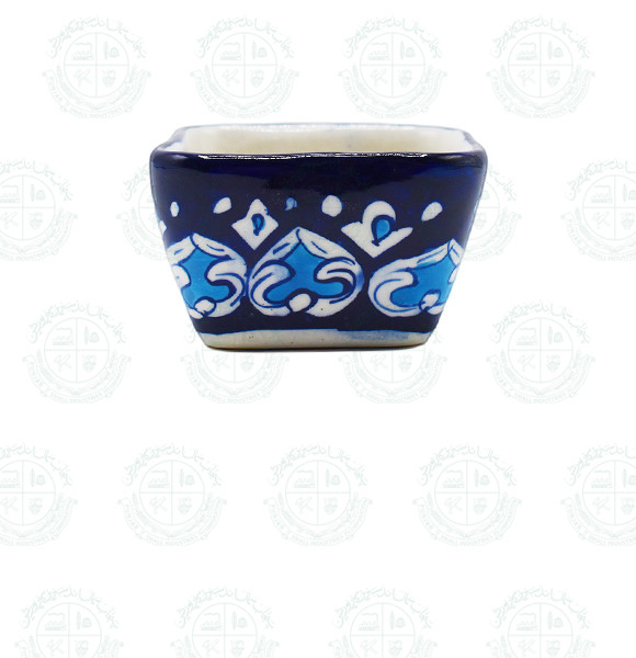 Blue Pottery Dessert Bowl