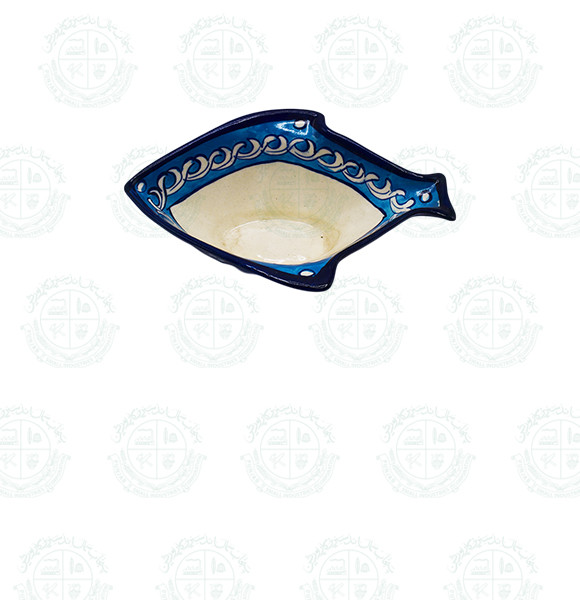 Blue Pottery Fish Bowl