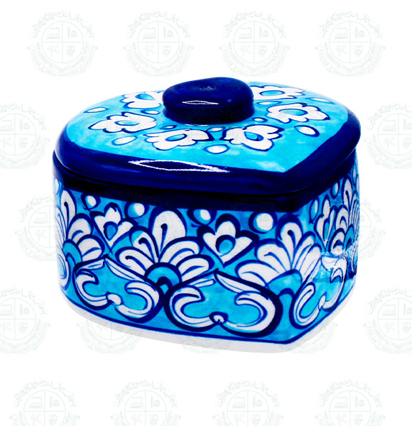 Heart Shape Powder Pot