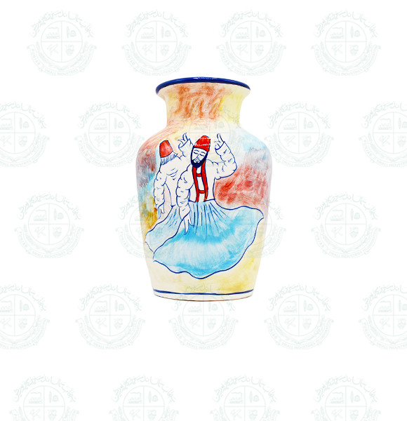 Blue Pottery Wall Hanging Art Planter