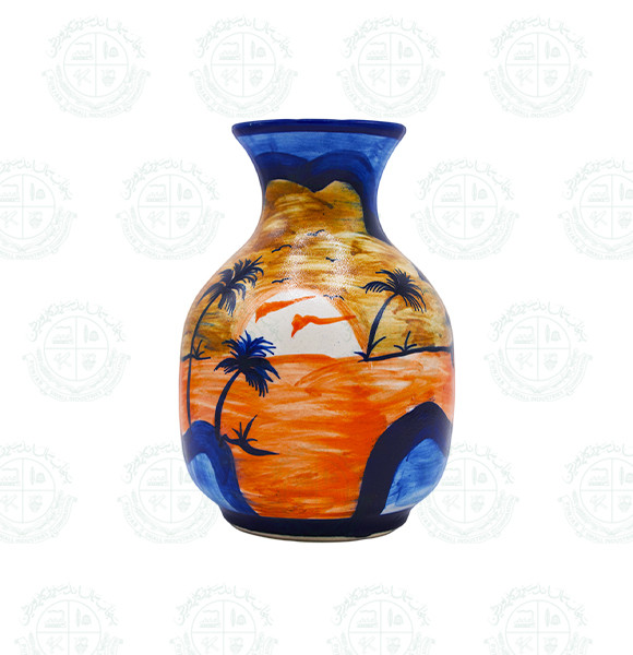Blue Pottery vase art