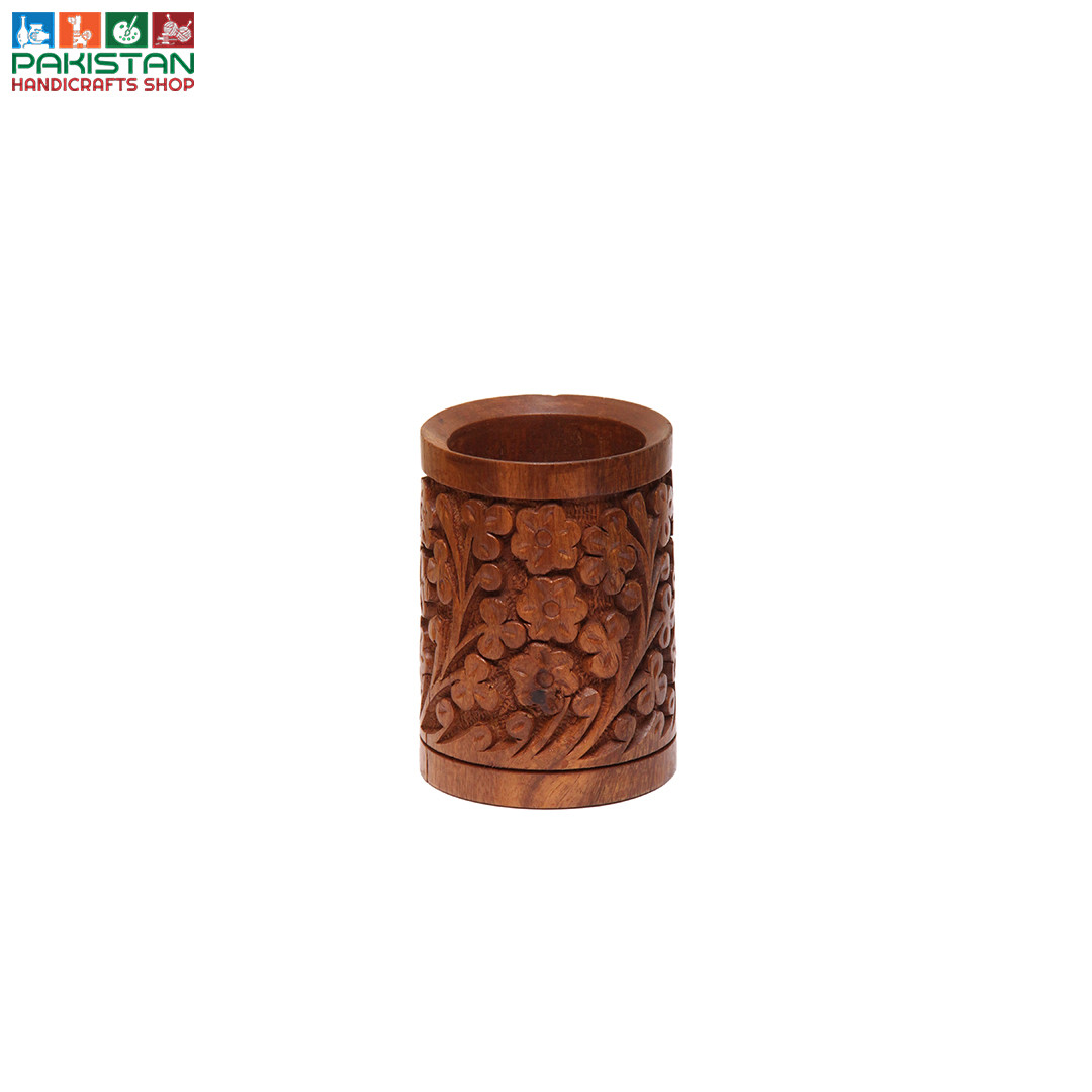 Wooden Kalam Jar