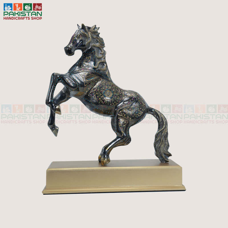 Brass Horse With Base