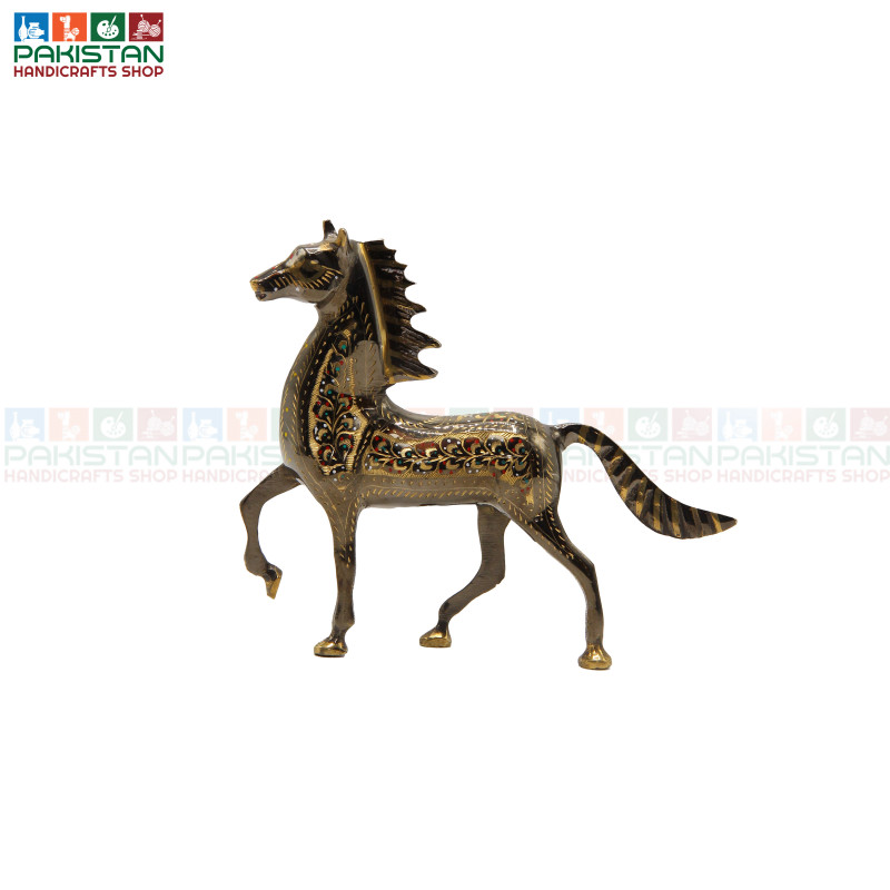 Brass Dancing Horse