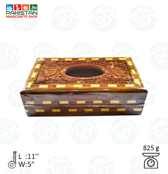 Tissue Box Tukri Carving