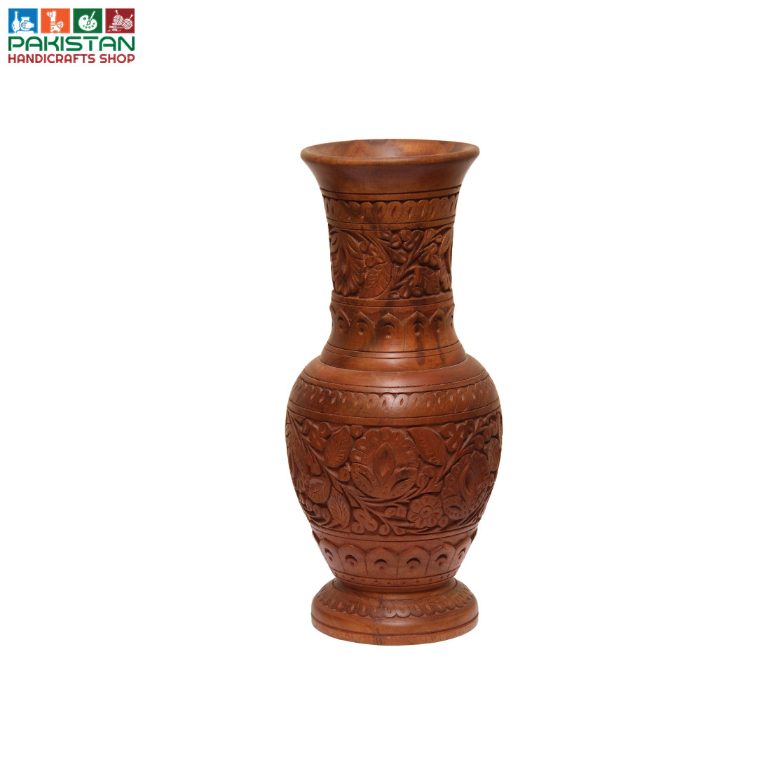 Wooden Flower Vase