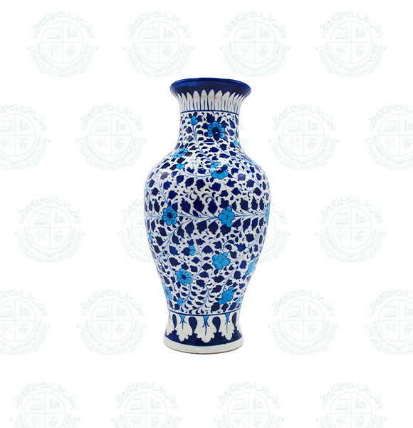 Blue Pottery vase Bottle L (A)