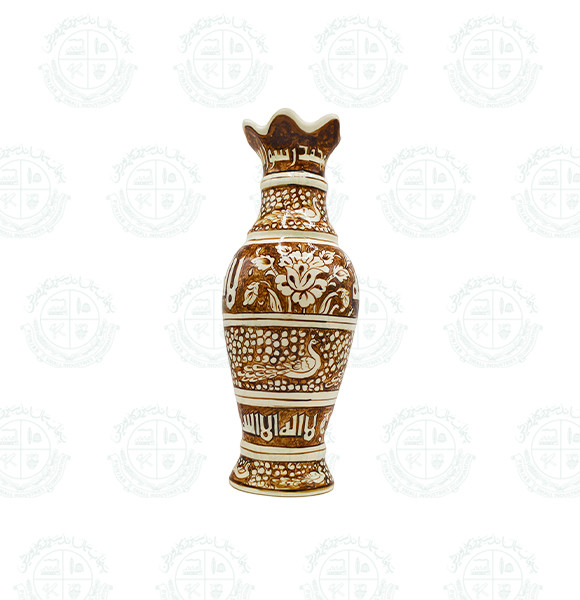 Blue Pottery vase Ayat Calligraphy (E)